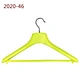 neon fluorescent yellow men garment hangers